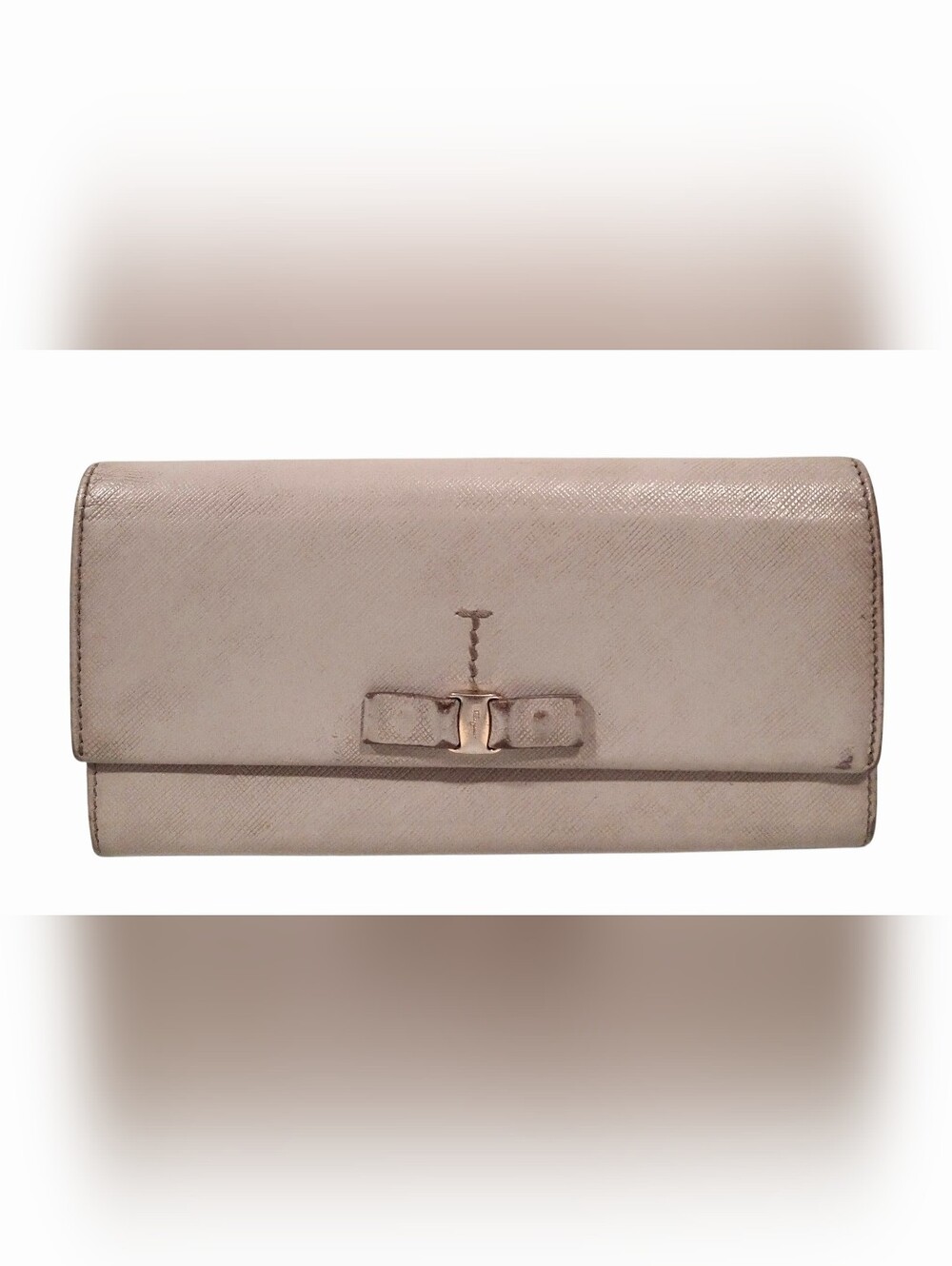 Salvatore Ferragamo Vera Ribbon Long Leather Wallet